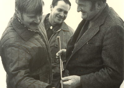 Daton Fleury (center) at completion of Franklin County Soil Survey