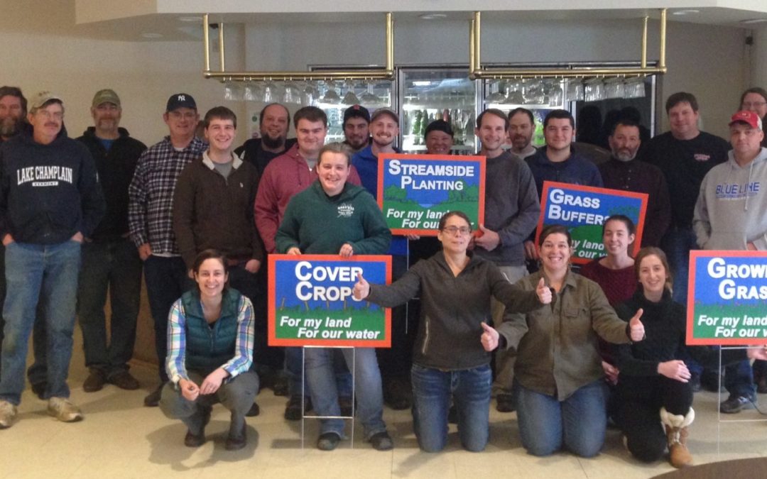 Graduates of the 2019 Nutrient Management Planning Class offered in St. Albans, pictured here with staff from UVM Ext. and the Conservation District.