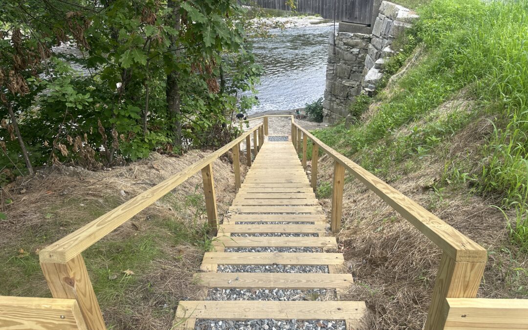 Public Access Restored to the West River with New Steps by the Dummerston Bridge